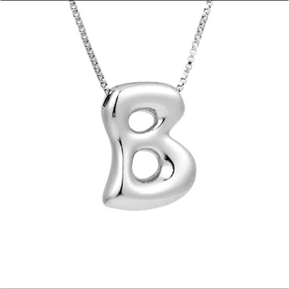 New Without Tags Zara Style Monogrammed "B" Necklace 18in